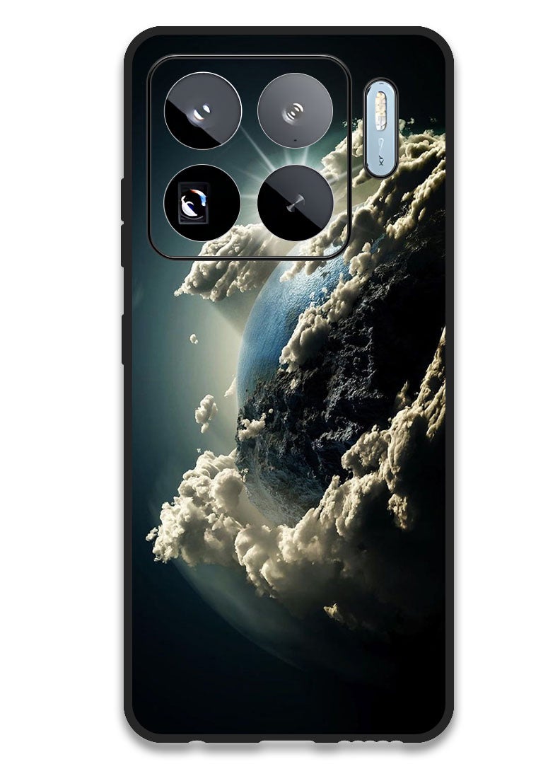 Theodor Case Compatible with Xiaomi 15S Pro 6.73 Inch Protection Shockproof Bumper Cover Space Earth Sun - Image 1