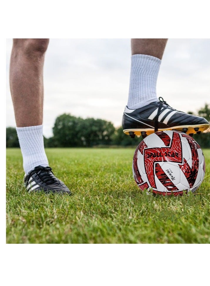 سبال كرة القدم كرة القدم لمباريات كأس العالم، أفضل كرة مقاومة للماء للاستخدام في الأماكن المغلقة/الخارجية للتدريب الاحترافي ومطابقة الرجال والنساء للشباب والكبار - Image 4