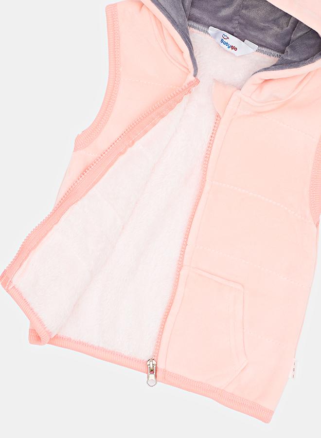 babyqlo Winter Reindeer Tracksuit With Hooded Vest - Image 5