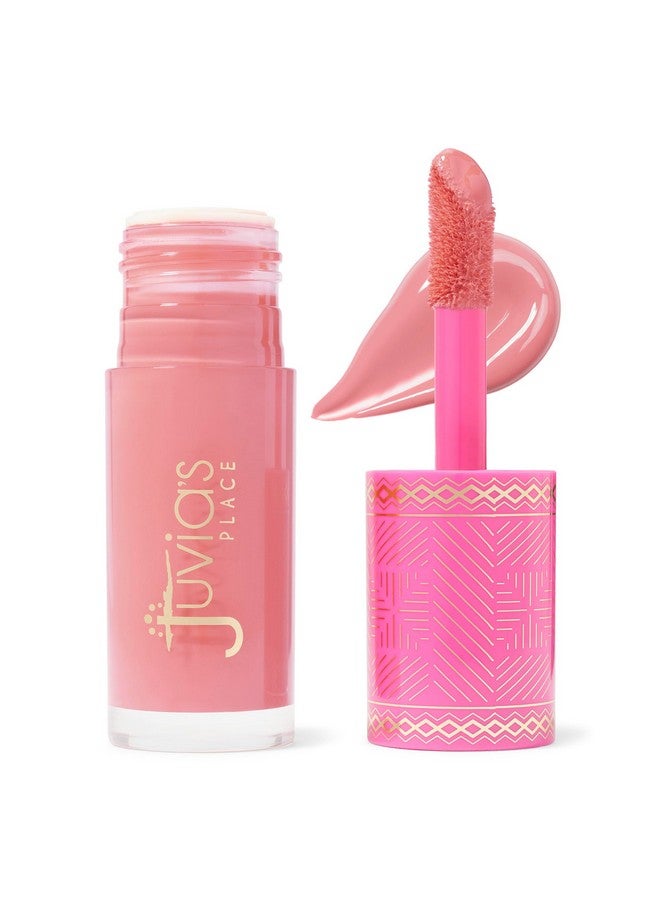 جوفياس بليس أحمر خدود سائل من جوفيا بليس روزي بوسي - لون ندي للخدود، مكياج توهج، صبغة جمالية سهلة، مستحضرات تجميل تدوم طويلاً، ناعمة، كريمية، طبيعية، قابلة للبناء، جميع ألوان البشرة، مزيج فاتح، لمسة نهائية خالية من العيوب - Image 1