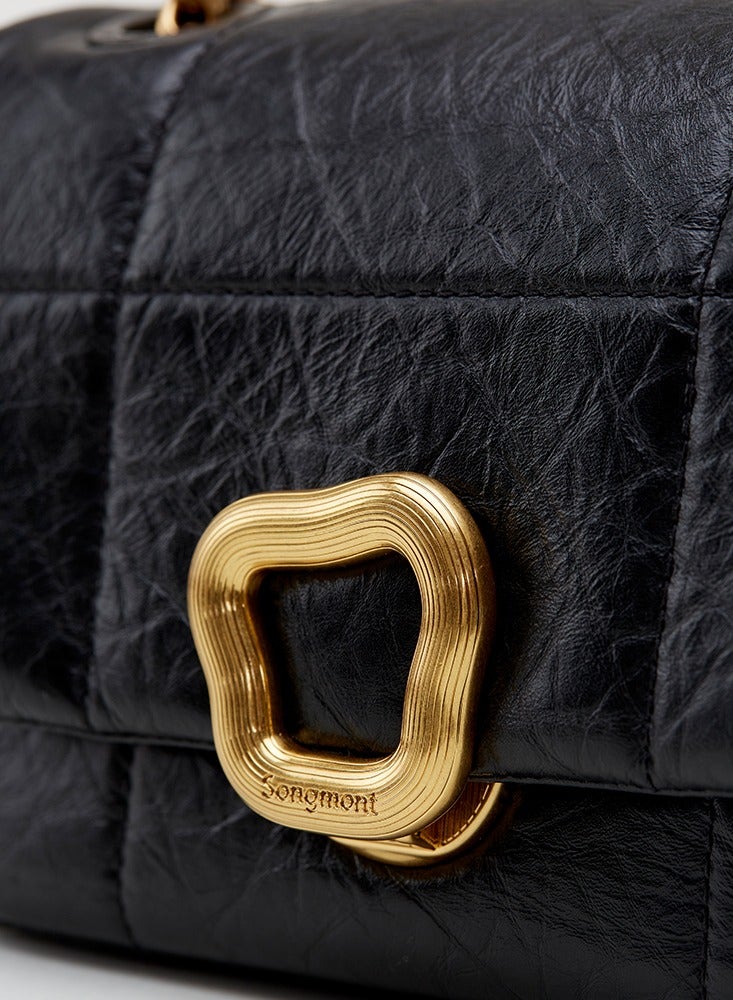 Songmont Chocolate Bag Designer Chain Soft Cell Phone Bag Small Square Bag - Image 4