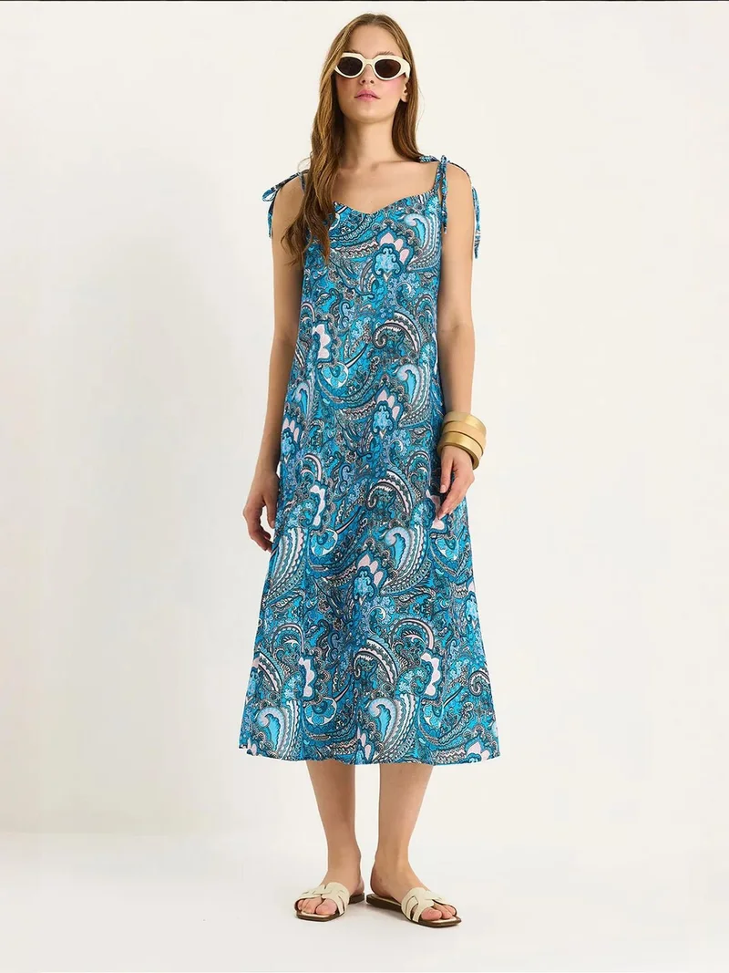 Bianco Lucci LUCCI Patterned Midi Dress