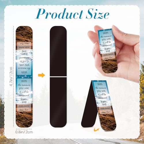 Diteryy 50 Pack Bookmark Christian Magnetic Bookmarks for Women Men Bible Verse Book Marker Book Lovers Page Markers for Teachers Students Reading School Office Home, Printing on 2 Side - Image 3