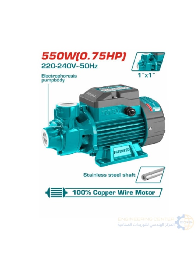 Total 4/3 HP 550W Water Motor 45m Lift