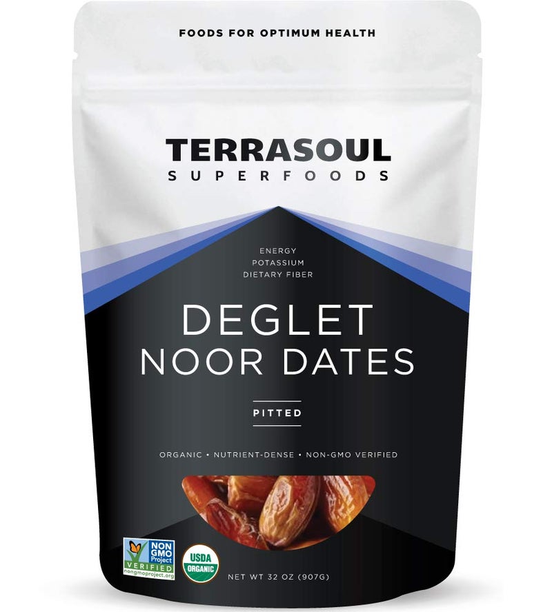 Terrasoul Superfoods Organic Deglet Dates, 2 Lbs - Pitted | Fresh | Natural Sweetener - Image 1