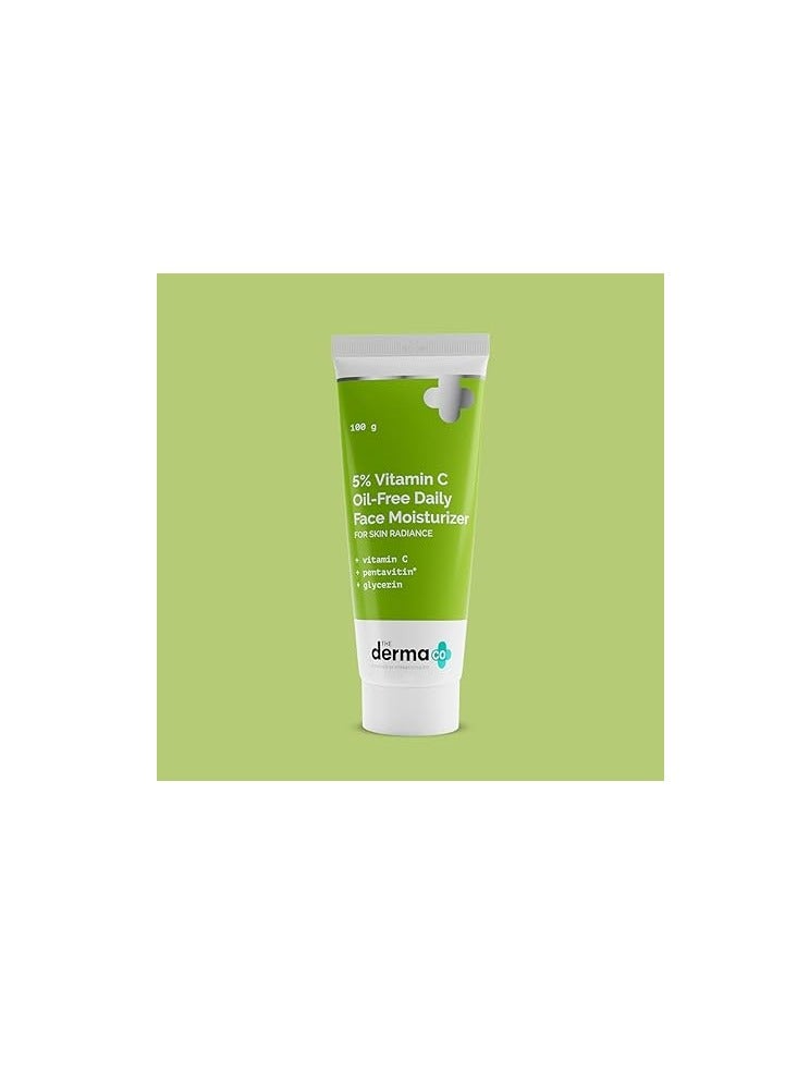 ذا ديرما كو مرطب يومي للوجه خالي من الزيوت، غني بفيتامين سي بنسبة ٥٪، مع بنتافيتين وجلسرين لبشرة نضرة ومرطبة ومتألقة | للبشرة الدهنية والمختلطة والباهتة والجافة | للرجال والنساء - ١٠٠ غرام - Image 2