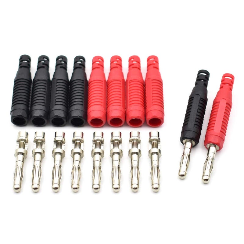 zhenyu 10Pcs 4mm Banana Plugs Solder DIY Banana Plug Connectors Adapters for Multimeter Test Leads Probes - Image 2