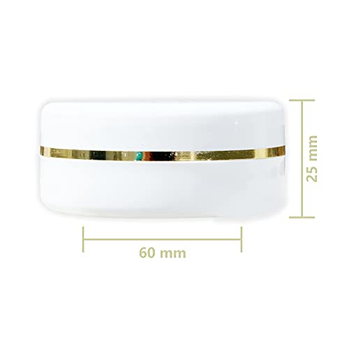 MYOC 50 g Plastic Cosmetic Jars Pack of 12 – Empty Refillable Cream Containers with Screw Lid for Face Cream, Lotion, Balm & DIY Cosmetic Storage - Image 3