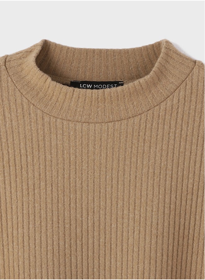 LC WAIKIKI Turtle Neck Regular Long Sleeve Women's Tunic  - Image 3