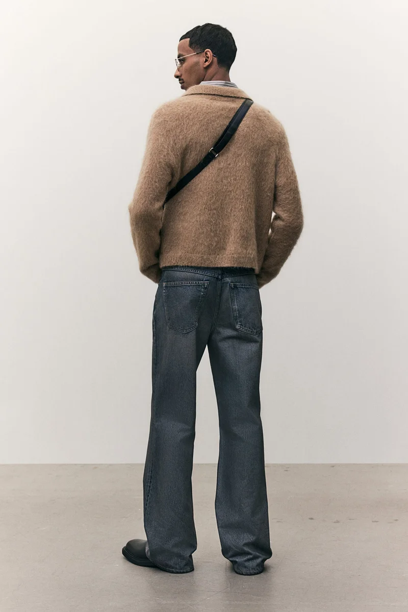 اتش اند ام جينز بخصر عالي وقصّة بوت كت