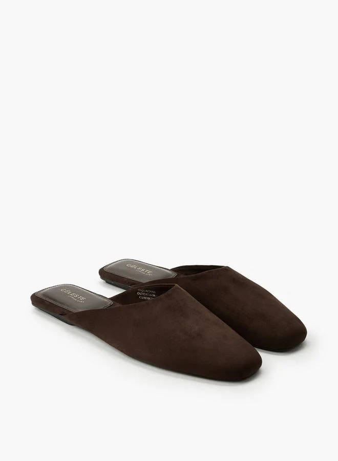 سيليست Women Suede Slip-On Mules