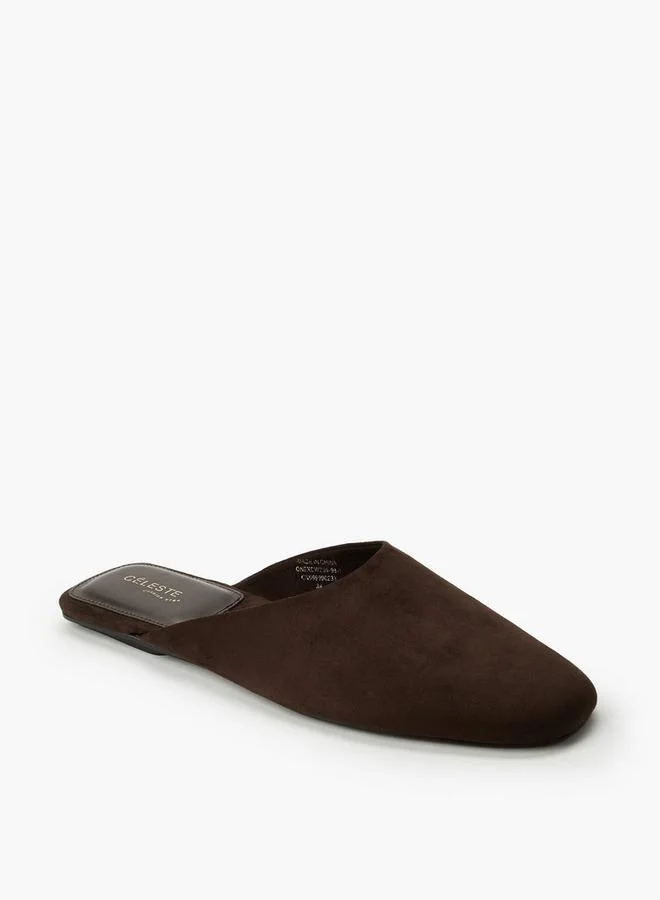 سيليست Women Suede Slip-On Mules