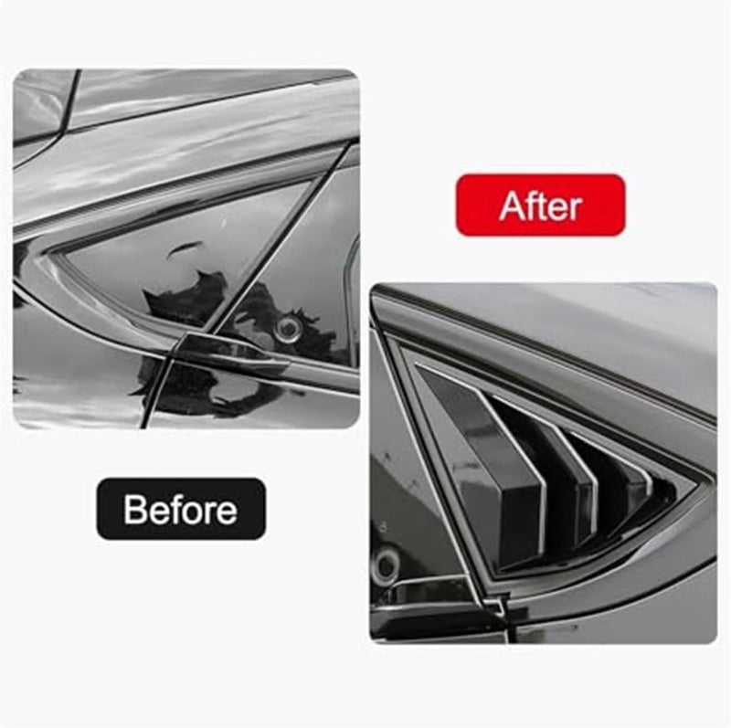 QASULER Car Rear Louver Window Cover Trim for Mustang Mach-E - Image 2