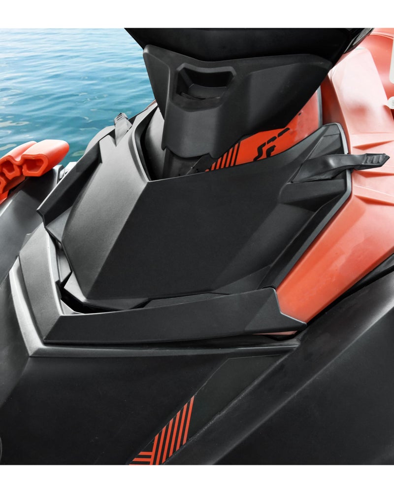SAUTVS Front Deflector Replacement Lid for Spark, Front Upper Storage Cargo Bin Cover Lid Deflector Lid Kit for Sea-Doo Spark 2014-2023, Sea-Doo Spark TRIXX 2017-2023, Replace #295100864, 295100870 - Image 2