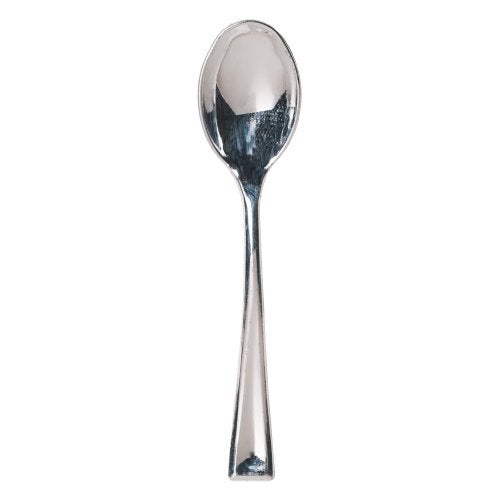 Hoffmaster 883360 Mini Metallic Spoon, 3-3/8" (Pack of 400),Silver - Image 3