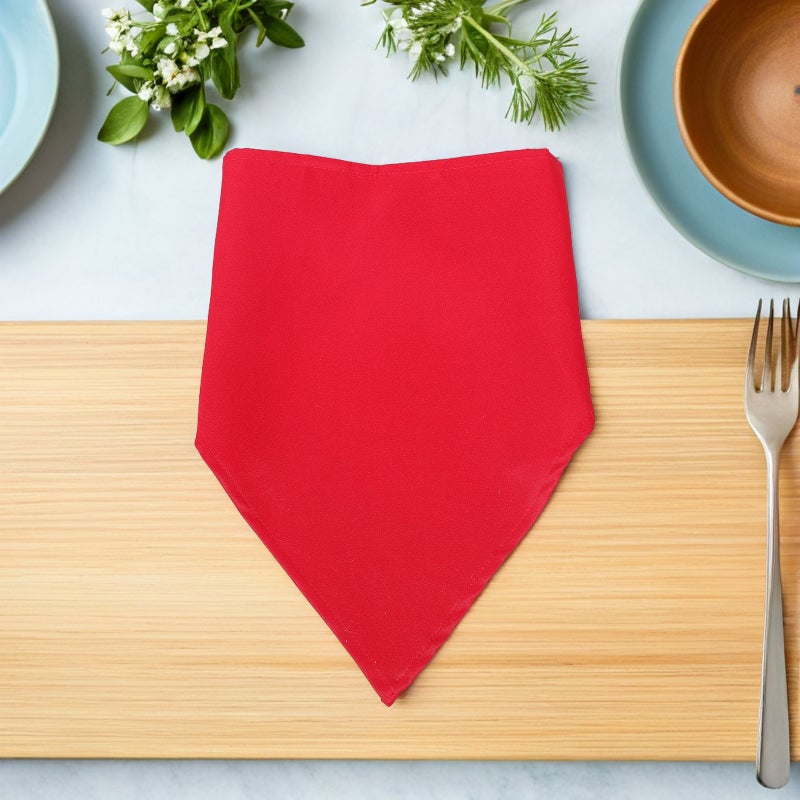 3pcs Chef Hat: Triangle Headscarf - Adjustable Cooking Hats For Men & Women - Unisex Kitchen Caps - Restaurant Bandana - For Food Service Working Red - Image 5