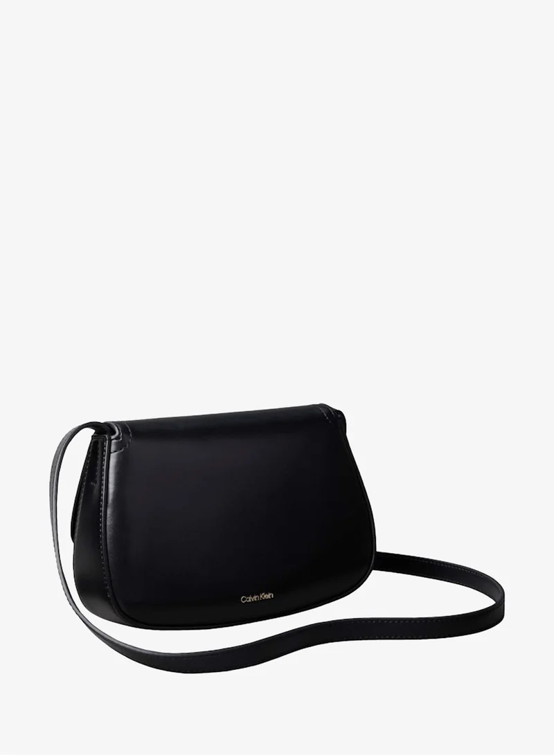 Calvin Klein  Monogram Plaque Flap Crossbody Camera Bag for Women | Best Price UAE
