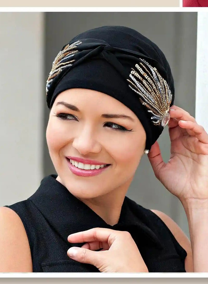 Rung Carolina Black Laurel Crown Bamboo Women Headwear - Image 1