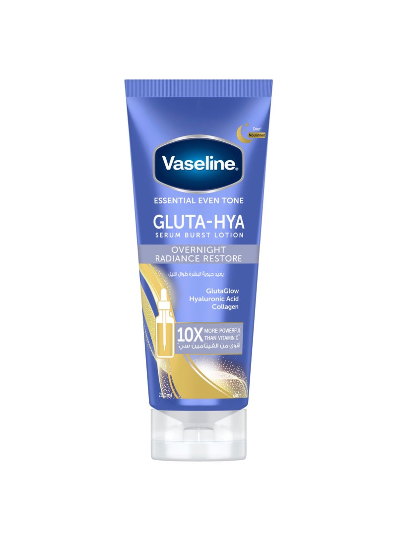 Vaseline Gluta-Hya Serum Burst Lotion, Overnight Radiance Restore 200ml - Image 1