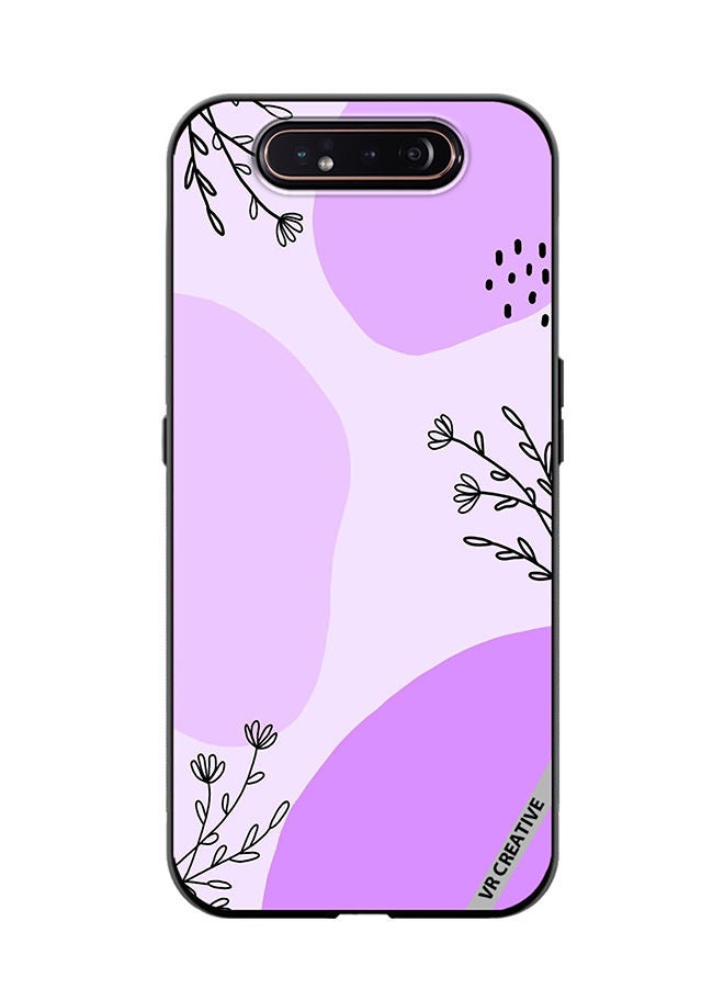 Protective Case Cover For Samsung Galaxy A80 Flower Design Multicolour