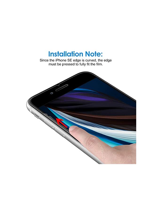 Jetech Screen Protector For Iphone Se 3/2 (2022/2020 Edition) 4.7-Inch, Tempered Glass Film, 3-Pack - Image 3