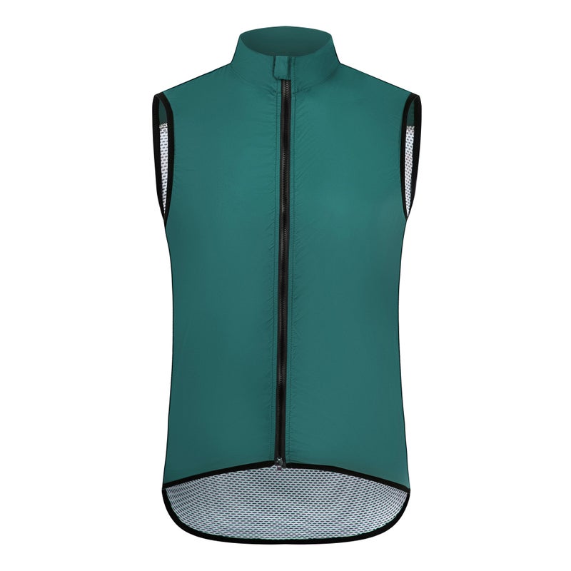 Waterproof Windproof Cycling Vest with Breathable Mesh Back - Image 1