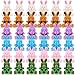 Harrycle 36 Pcs Mini Plush Bunny Bulk 4 Inch Stuffed Animal Bunnies Bulk Christmas Stocking Stuffers Gifts Tiny Rabbits Plushies Dolls Birthday Baby Shower Party Favors Gifts - Image 2