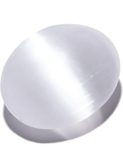 Kalifano KALIFANO Selenite Palm Stone - Worry Stone  - Image 1