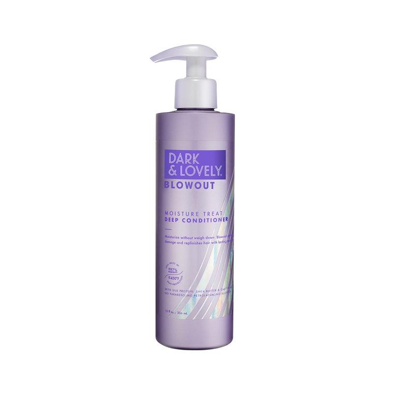 SOFT SHEEN ماسك شعر سوفت شين-كارسون دارك آند لوفلي بلواوت مرطب عميق مع زيت الخروع، لجميع أنواع الشعر بما في ذلك المجعد، 12 أونصة سائلة - Image 1