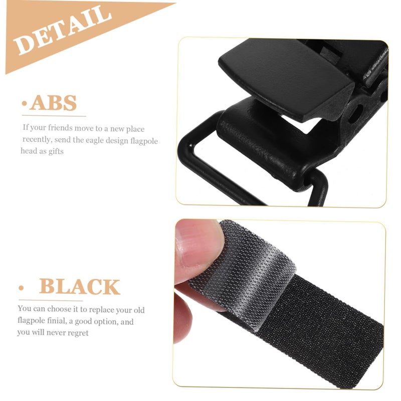 1 Set Wind Plastic Spring Flag Clips and Stoppers Toggle Accessories for Outdoor Garden Flag Display Easy Installation for Fences and Mailbox Posts - Image 4