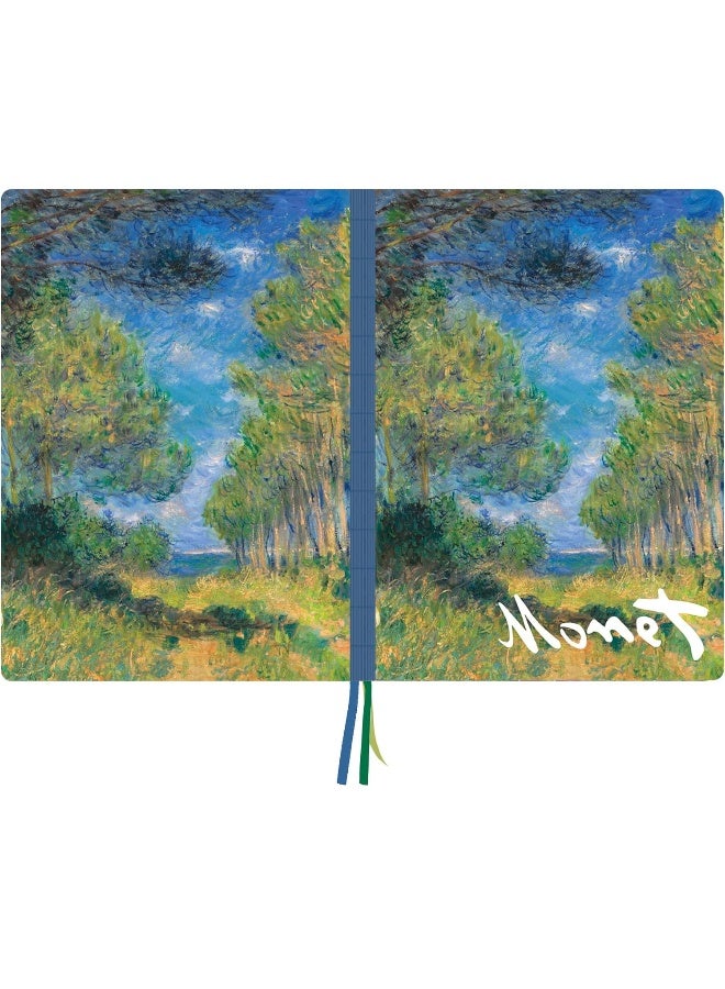 Pine Tree Path, Claude Monet A4 Notebook  - Image 3