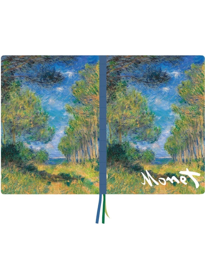 Pine Tree Path, Claude Monet A4 Notebook  - Image 4