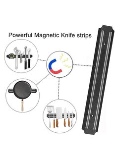 Generic Magnetic Knife Holder 13 Inch Wall Mounted Magnetic Bar for Knives Tools and Utensils Multipurpose Magnetic Display Storage Strip Durable Kitchen Home Organizer with Strong Magnetic Grip  - Image 2