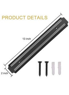 Generic Magnetic Knife Holder 13 Inch Wall Mounted Magnetic Bar for Knives Tools and Utensils Multipurpose Magnetic Display Storage Strip Durable Kitchen Home Organizer with Strong Magnetic Grip  - Image 4