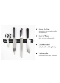 Generic Magnetic Knife Holder 13 Inch Wall Mounted Magnetic Bar for Knives Tools and Utensils Multipurpose Magnetic Display Storage Strip Durable Kitchen Home Organizer with Strong Magnetic Grip  - Image 3