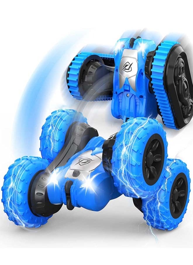 BAYBEE 2 In 1 Double Sided Remote Control Car For Kids, Crawler Rc Car With 360 Flips Changeable Wheels Lights Stunt Cars Racing Car Toy Drift Cars Remote Car Toys For Kids Children 3+Years Boy Girls  - Image 1