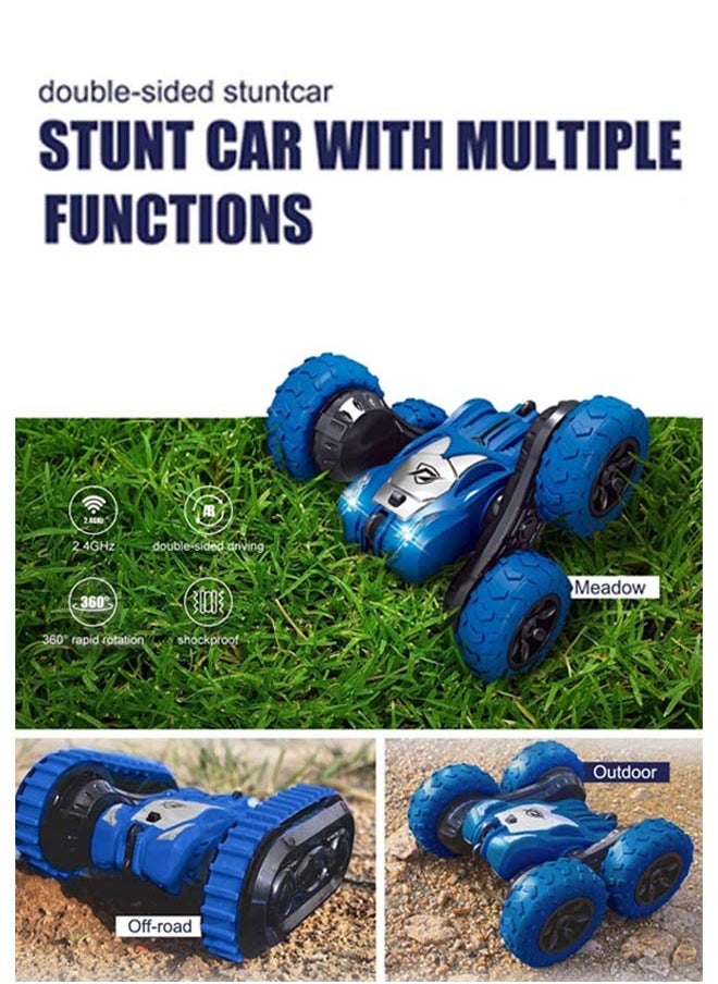 BAYBEE 2 In 1 Double Sided Remote Control Car For Kids, Crawler Rc Car With 360 Flips Changeable Wheels Lights Stunt Cars Racing Car Toy Drift Cars Remote Car Toys For Kids Children 3+Years Boy Girls  - Image 3