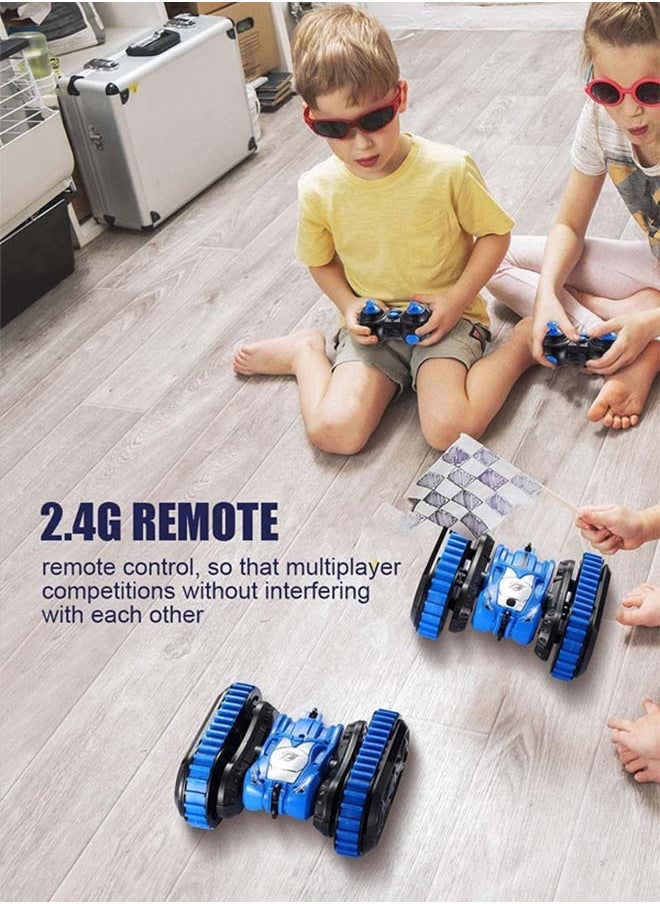 BAYBEE 2 In 1 Double Sided Remote Control Car For Kids, Crawler Rc Car With 360 Flips Changeable Wheels Lights Stunt Cars Racing Car Toy Drift Cars Remote Car Toys For Kids Children 3+Years Boy Girls  - Image 2