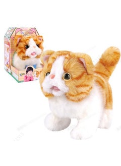 Miniso Walking Electric Plush Toy with Sound & Wagging Tail(Garfield) 