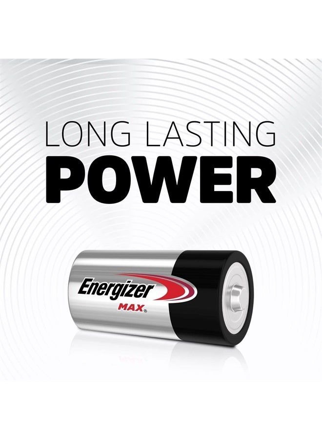 Energizer Max C Batteries, Premium Alkaline C Cell Batteries (4 Battery Count)  - Image 2