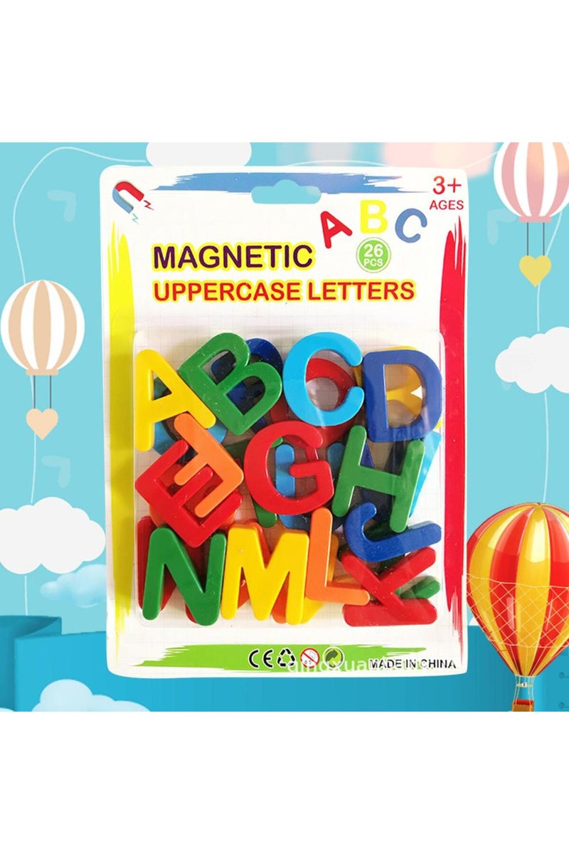 Capital letters Kids Magnetic Learning Alphabet Letters Plastic Refrigerator Stickers Toddlers Kids