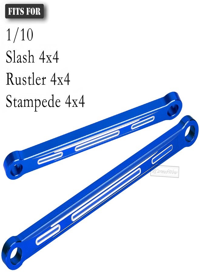 مجموعة وصلات ضبط زاوية ميل العجلات RCarmubWow RC، قطع غيار مُحسّنة لسيارات Slash Rustler Stampede 4x4 4WD بمقياس 1/10، مصنوعة من سبائك الألومنيوم، لون أزرق داكن. - Image 2
