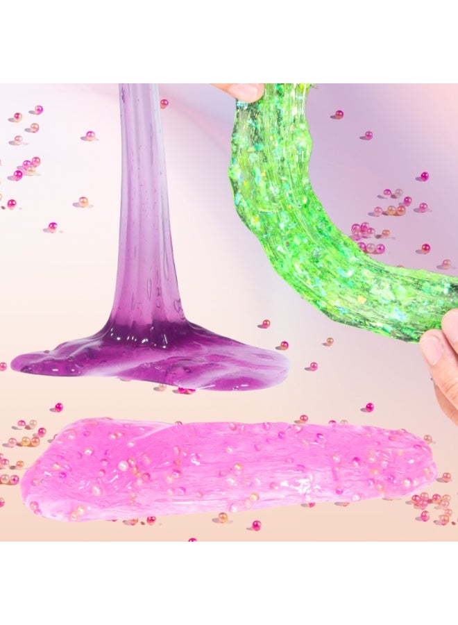 فلاي هسو طقم صنع السلايم للبنات والأولاد - هدايا ألعاب السلايم ديي سلايم للأطفال أطقم صنع السلايم الرغوي الرقيق اللامع مع أطقم السلايم ذات سحر يونيكورن للفتيات والأولاد 6 سنوات فأكثر - Image 2