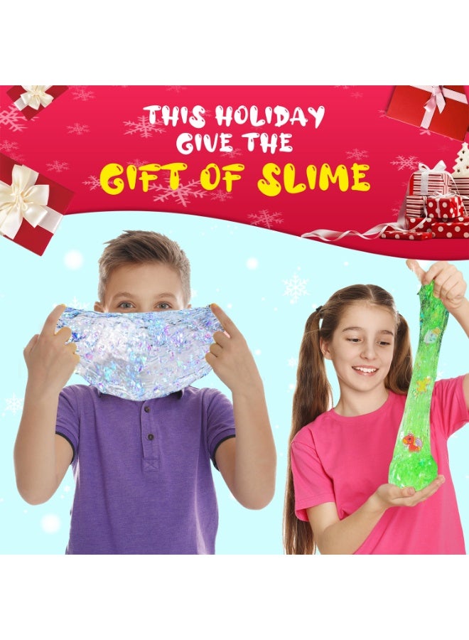 فلاي هسو طقم صنع السلايم للبنات والأولاد - هدايا ألعاب السلايم ديي سلايم للأطفال أطقم صنع السلايم الرغوي الرقيق اللامع مع أطقم السلايم ذات سحر يونيكورن للفتيات والأولاد 6 سنوات فأكثر - Image 5
