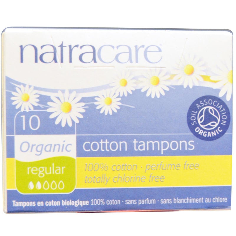 NATRACARE Organic 100% Cotton Tampons Regular 10 Count - Image 4