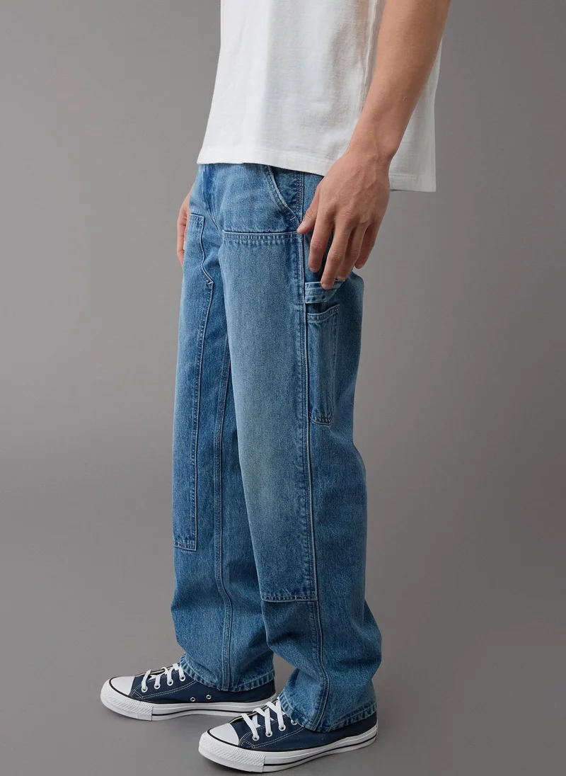 American Eagle Rinse Wash Stright Fit Jeans
