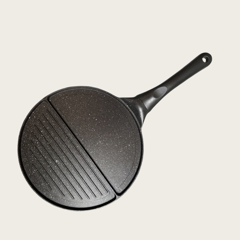 1Pcmulti-Hole Egg Frying Pan Creative Porous Frying Pan Barbecue Plate Household Aluminum Alloy Series - Image 1