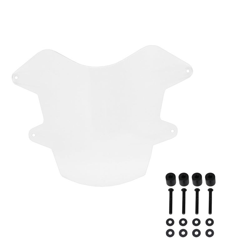 Motorcycle Headlight Protector Guard, Acrylic Motorcycle Headlamp Protective Guard Cover Impact with Mounting Screw for Tenere 700 2019‑Present - Image 1