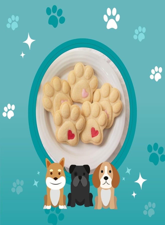 Royalty Essentials Paw Print Heart Set 3D Dog Cat Animal Paw Print Cookie Dough Cutter 2" and 3" (Paw Print Set) - Image 4