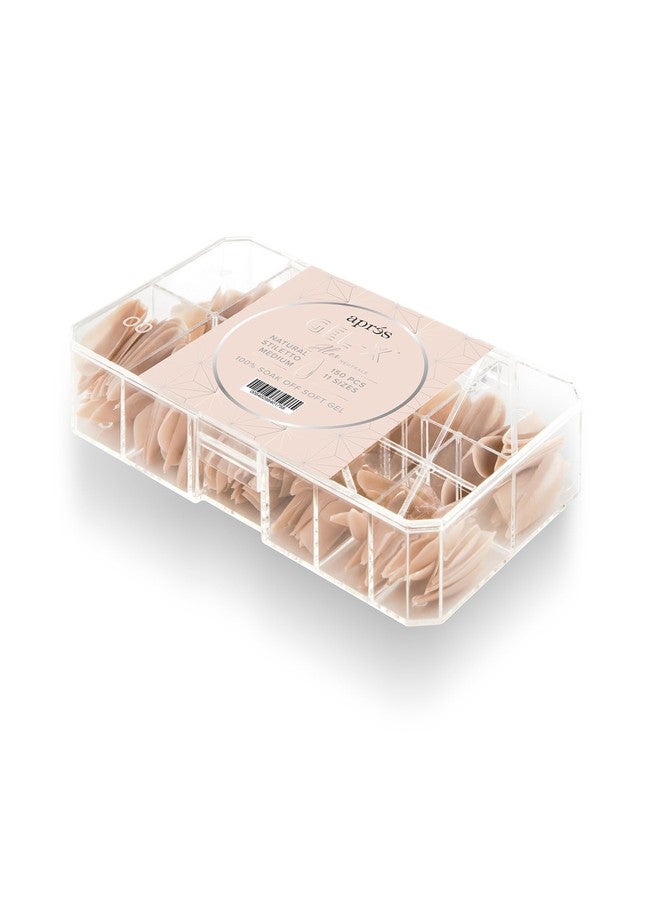 APRÉS Apres Neutrals Gel-X Alex Box Of Nail Tips, 11 Sizes 00-9, Soft Gel Nail Tip Box, Nail Extensions (150pcs) (Natural Stiletto Medium, 150pcs) - Image 1